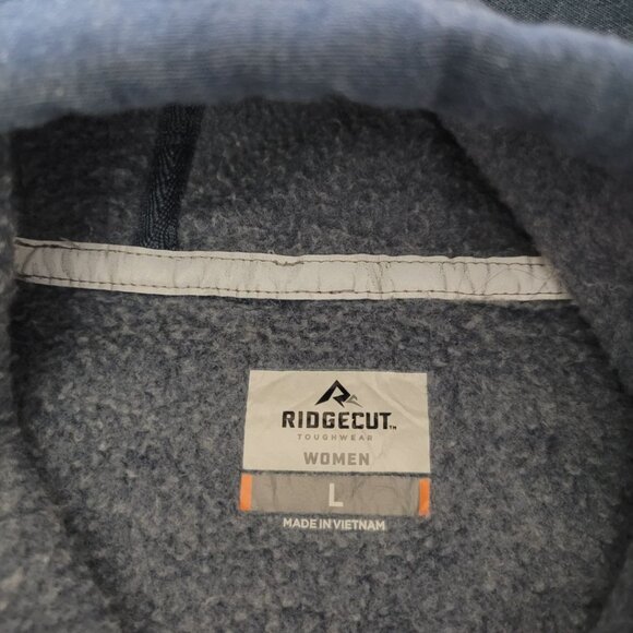 Ridgecrest Performance Hooded Sweatshirt Blue Womens Large Warm Pullover Fall - Picture 4 of 8